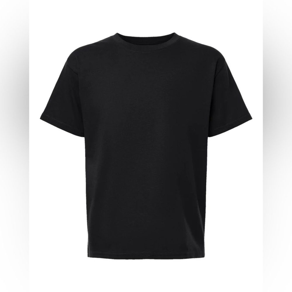 AMERICAN APPAREL SMALL KIDS 4PK T-SHIRTS - BLACK SIZE 10 (NEW WITH TAGS) A13
